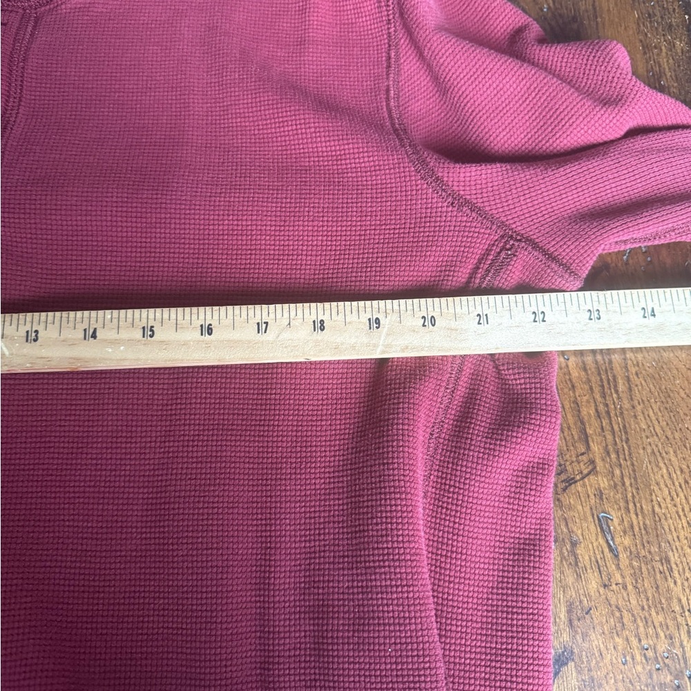 Eddie Bauer Burgundy Henley Shirt Large‎ Tall - Picture 4 of 5
